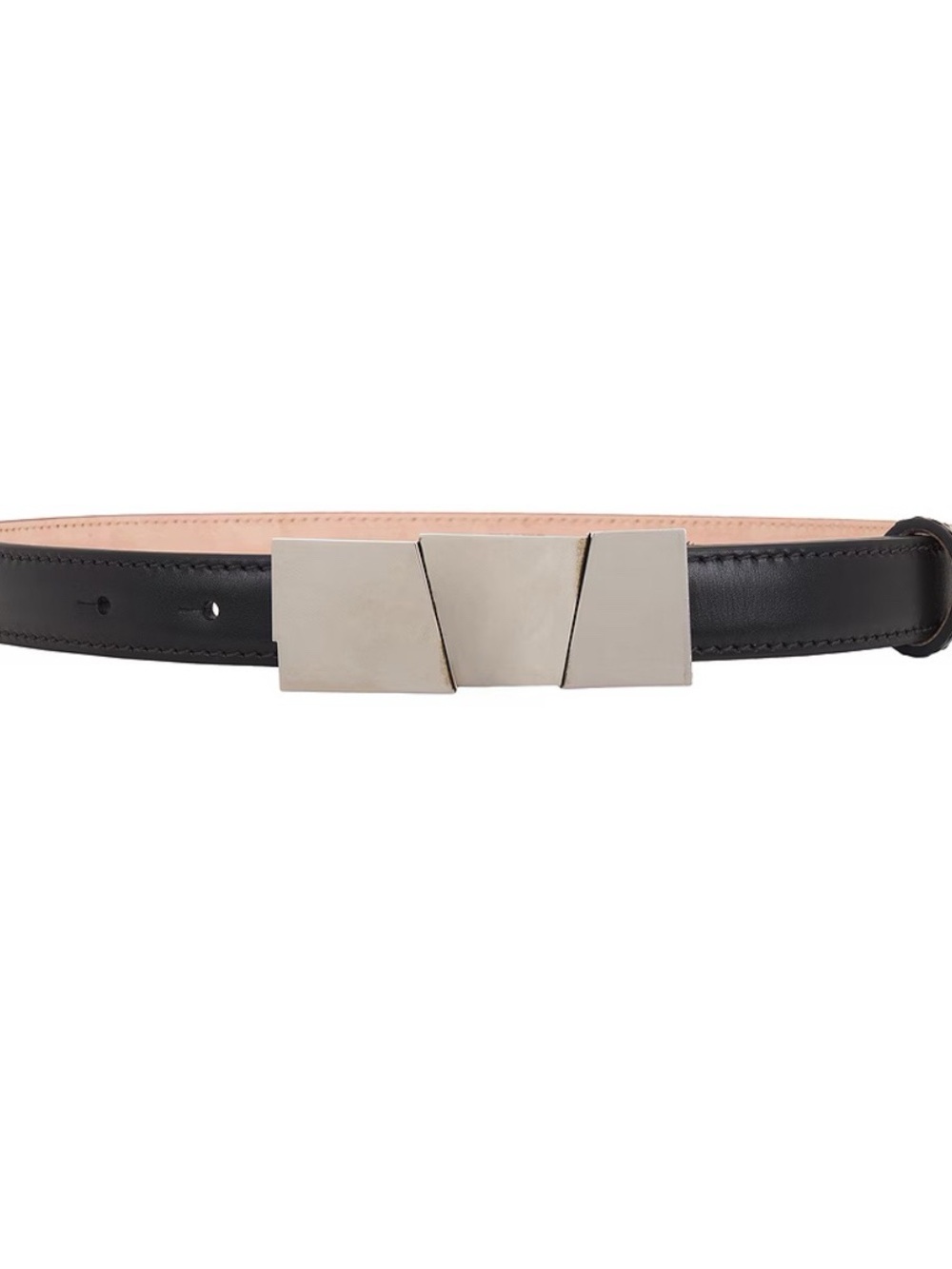 Khaite Axel Belt Size 75 (S) Silver and Black NWT
